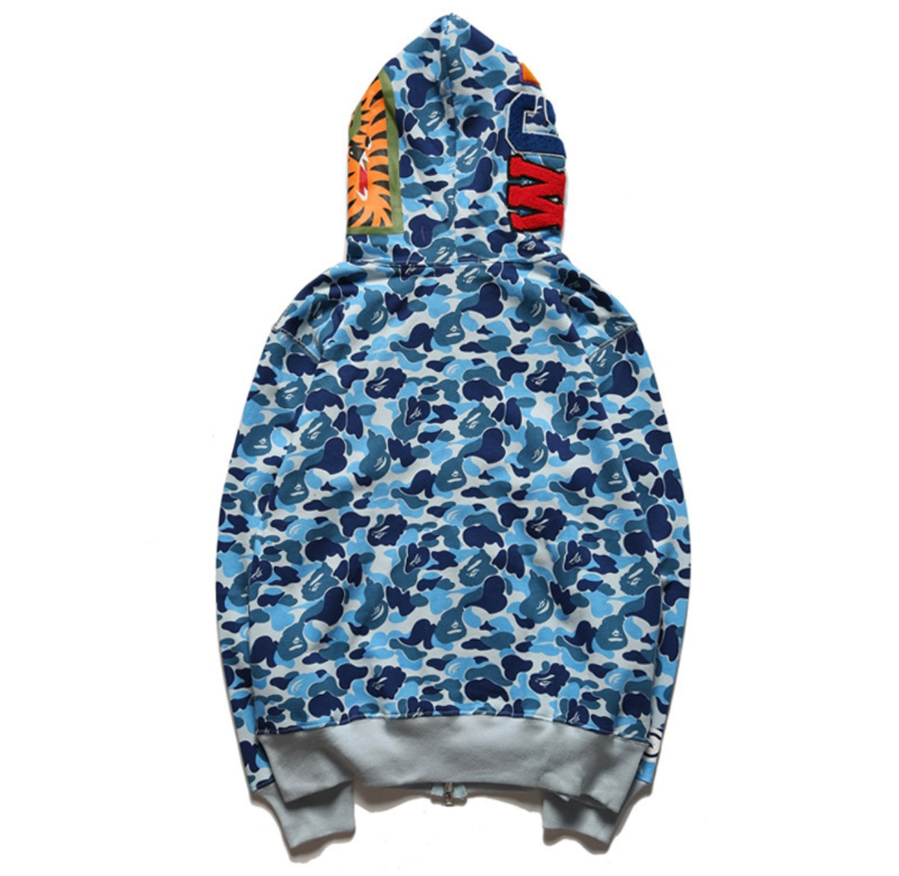 Bape Blue Camo Full Zip Hoodie