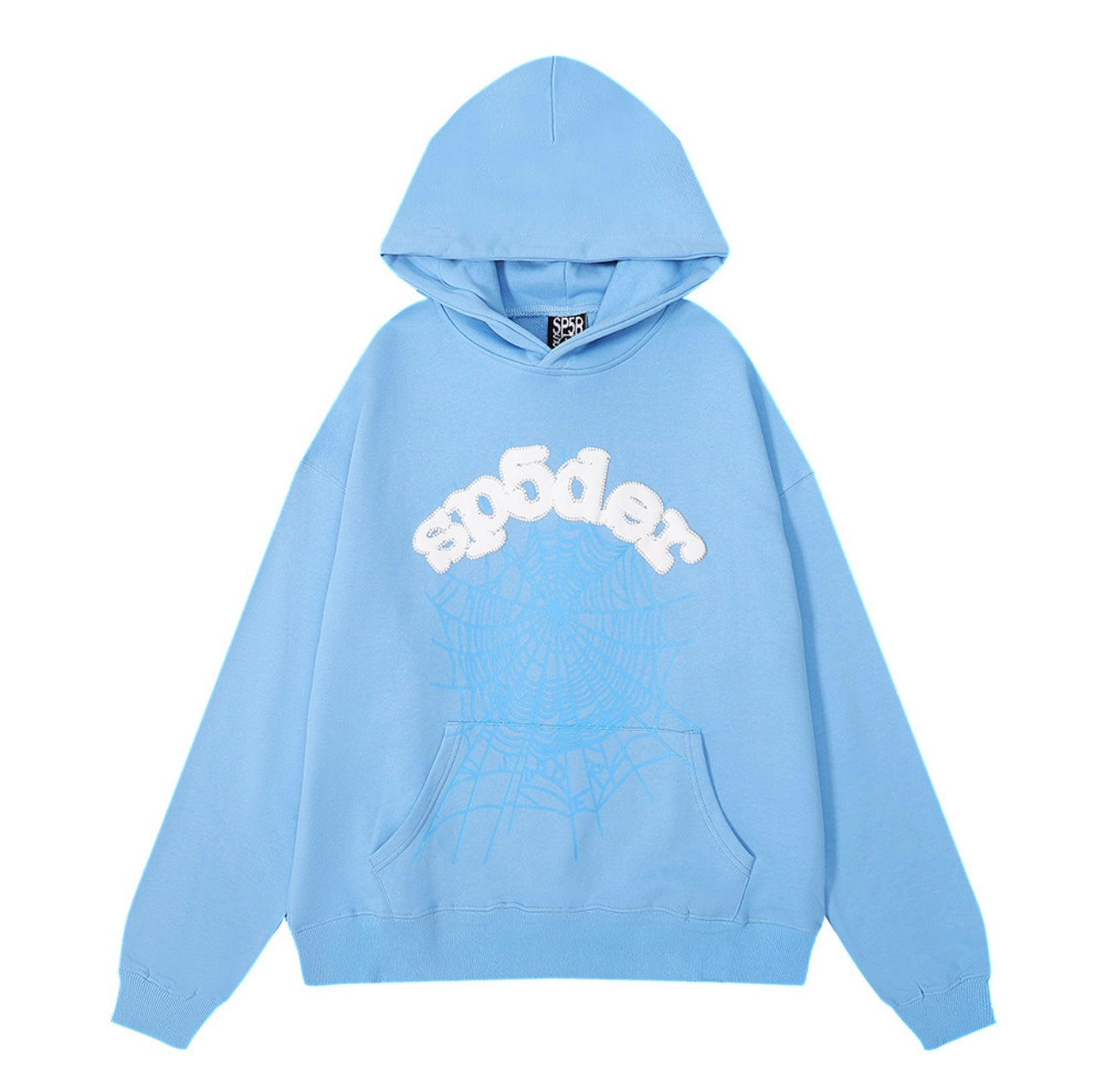 Sp5der Web Blue Hoodie