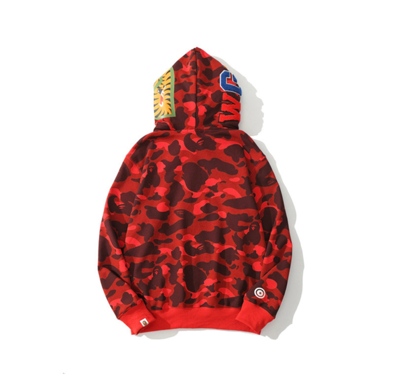 Bape Red Camo Full Zip Hoodie