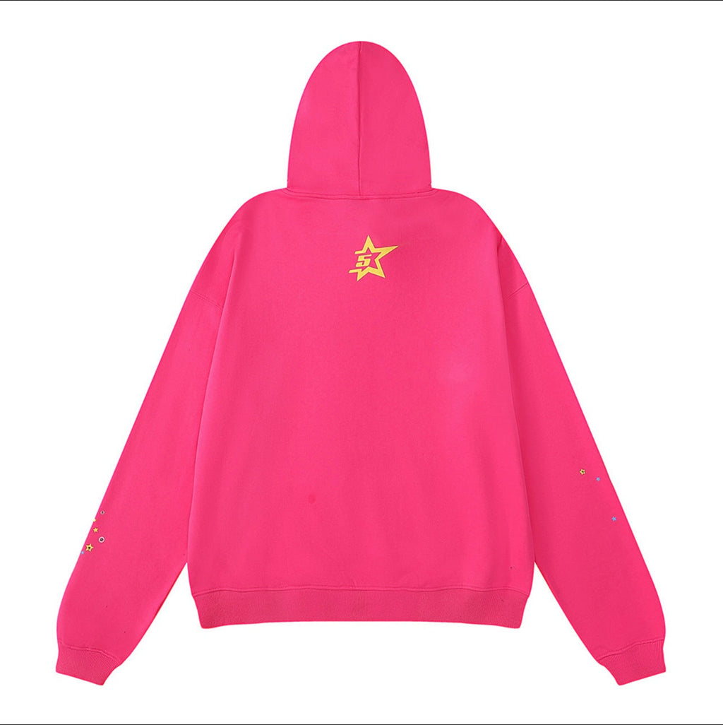 Sp5der “PINK” Pink Hoodie